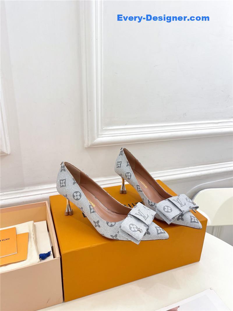 l0vis Vvtt0n lv new bow pointed toe shoes