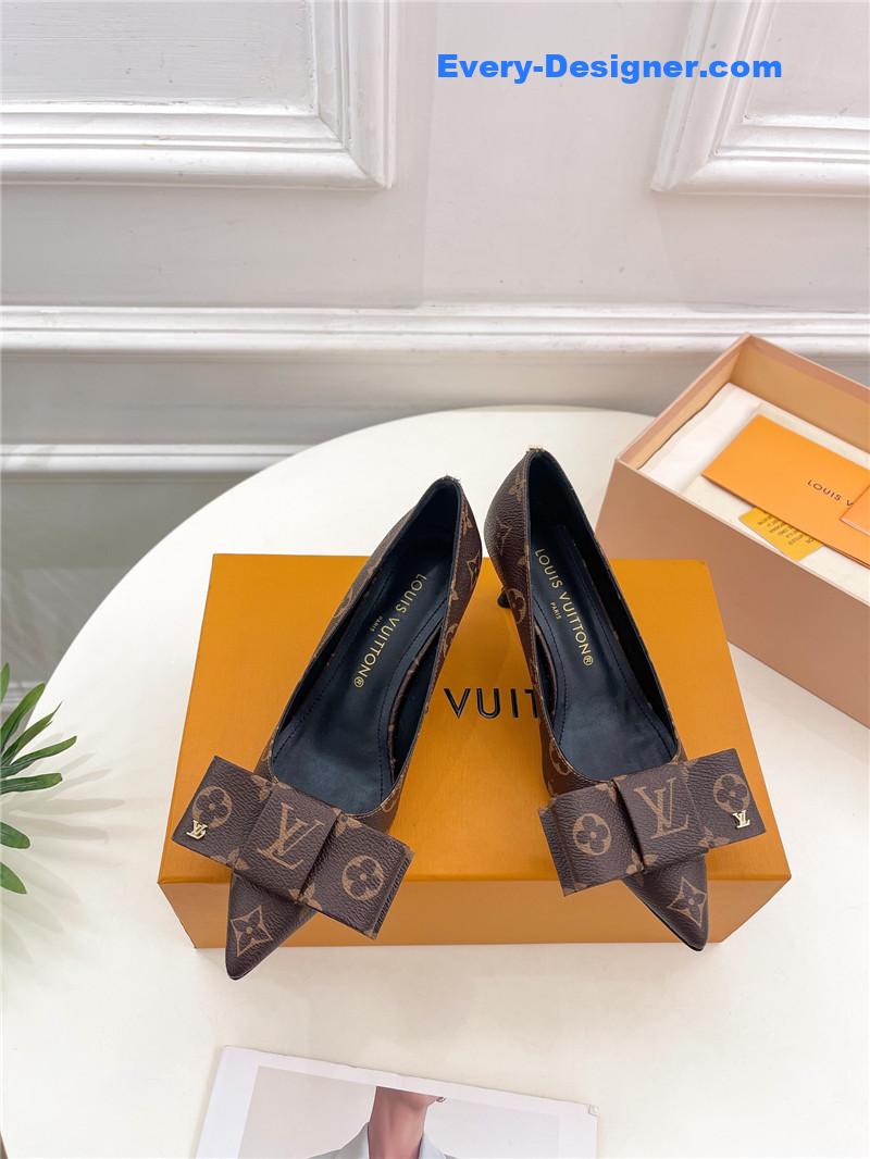 l0vis Vvtt0n lv new bow pointed toe shoes