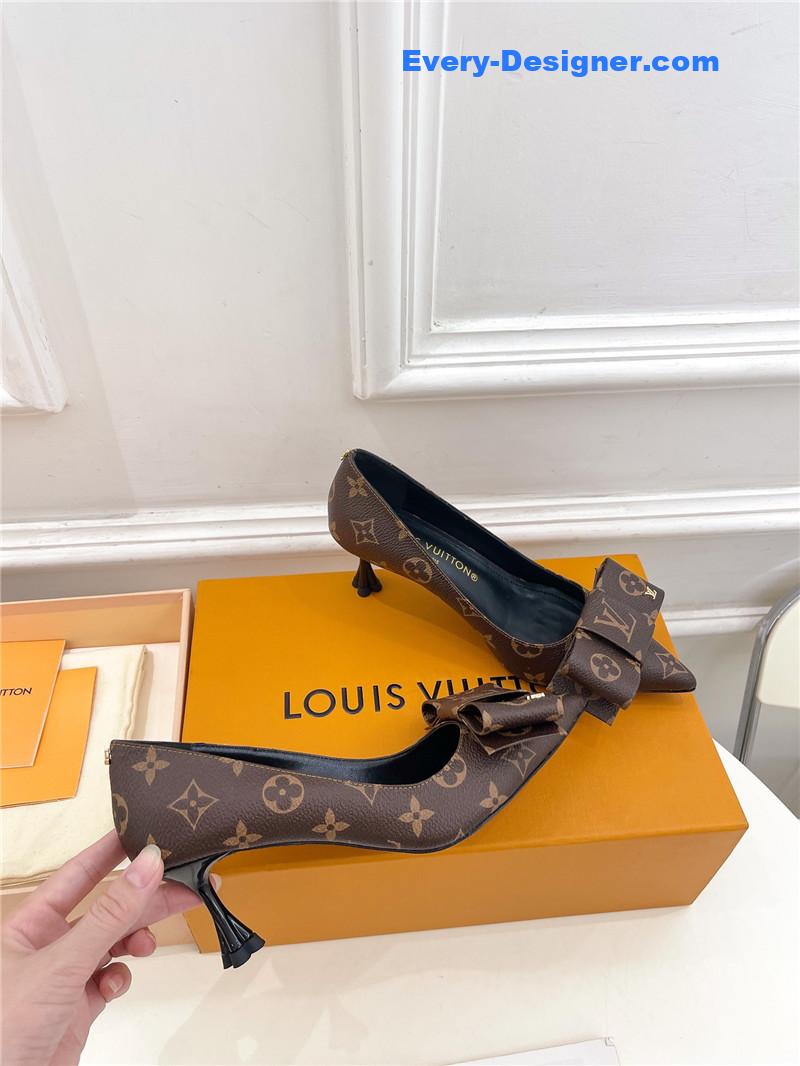l0vis Vvtt0n lv new bow pointed toe shoes