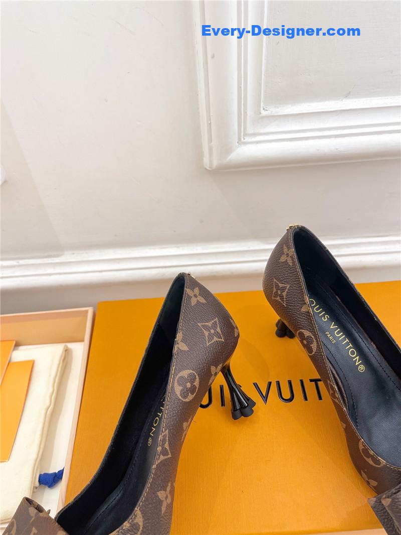 l0vis Vvtt0n lv new bow pointed toe shoes