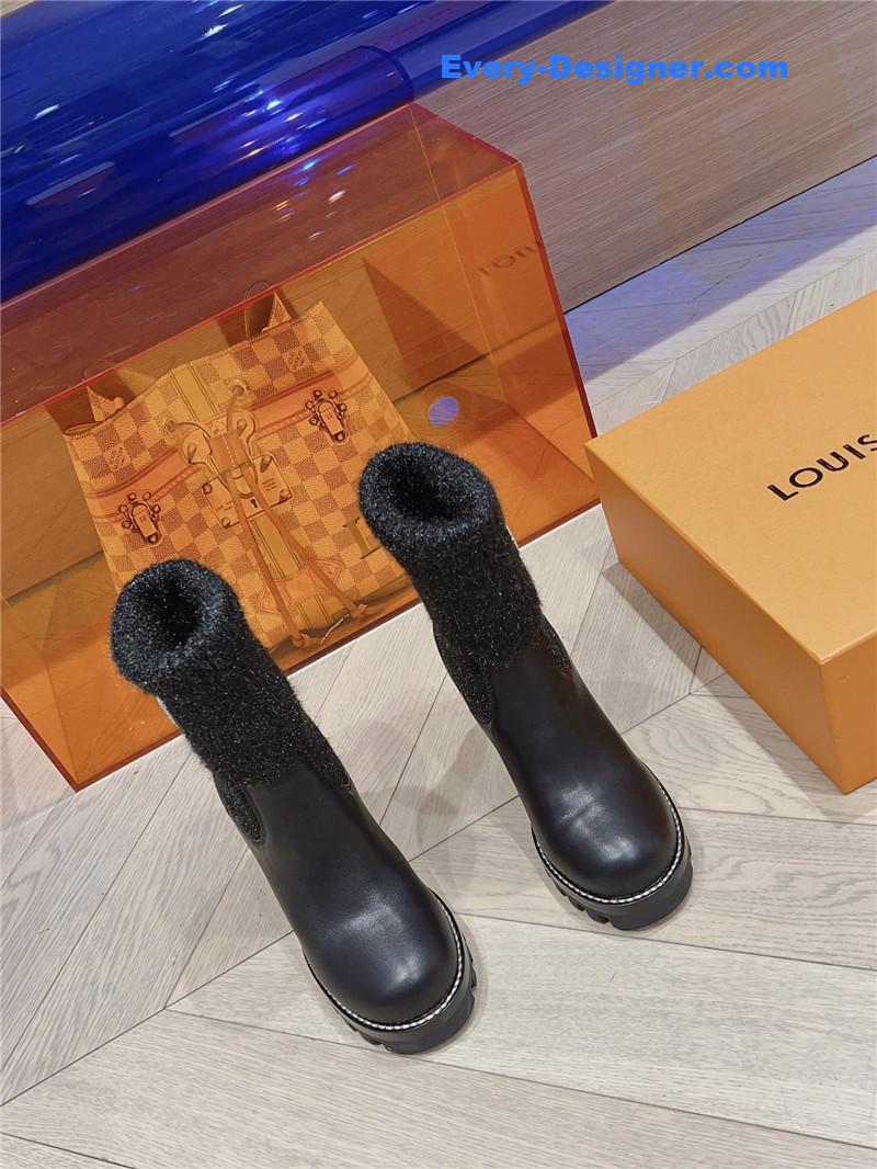 l0vis Vvtt0n lv new wool high heel boots