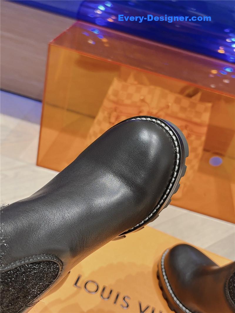 l0vis Vvtt0n lv new wool high heel boots