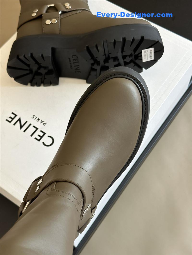 Ce1i*e thick sole mid-calf boots