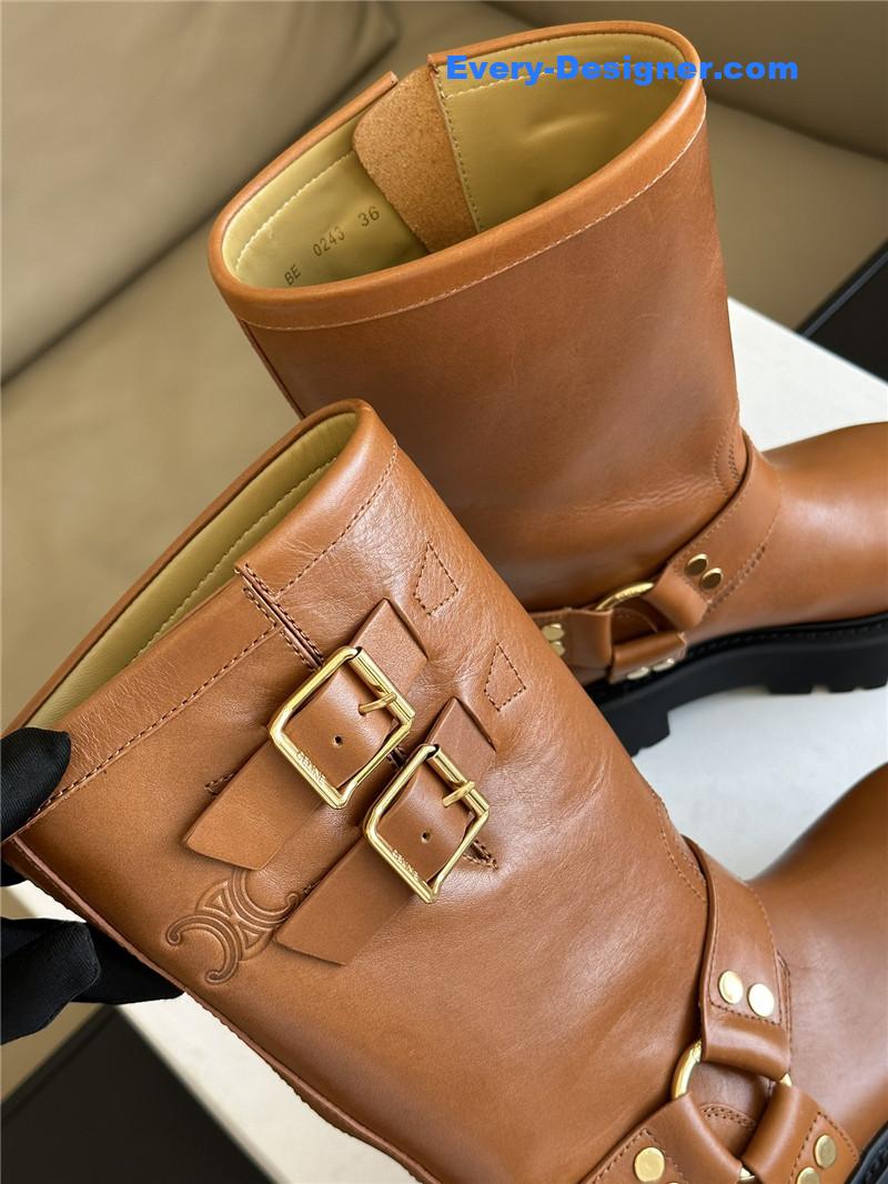 Ce1i*e thick sole mid-calf boots