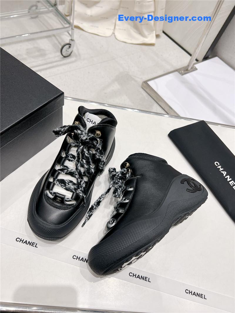 CC sports lace-up thick-soled women’s boots