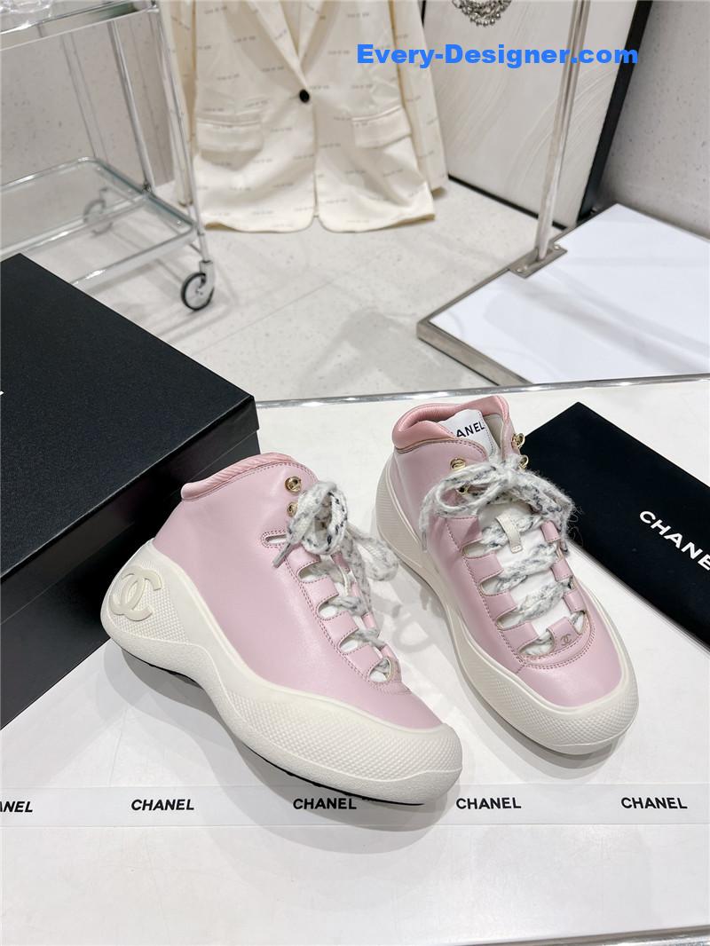 CC sports lace-up thick-soled women’s boots