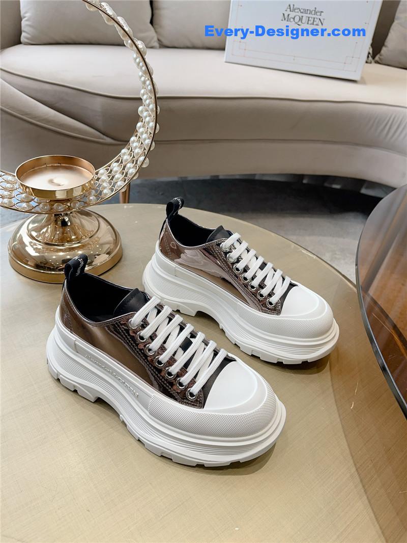 a1exa*der Mcqv*en new canvas series thick-soled dad shoes