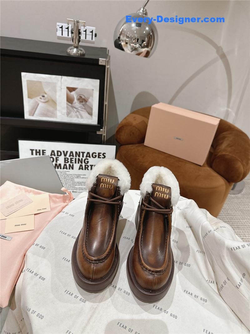 M1um1u wool ankle boots