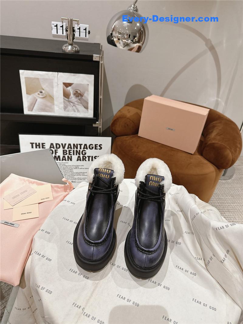 M1um1u wool ankle boots