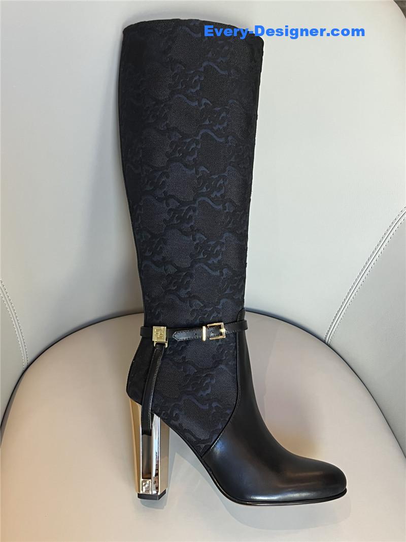 F**di autumn and winter delfina original calfskin high boots