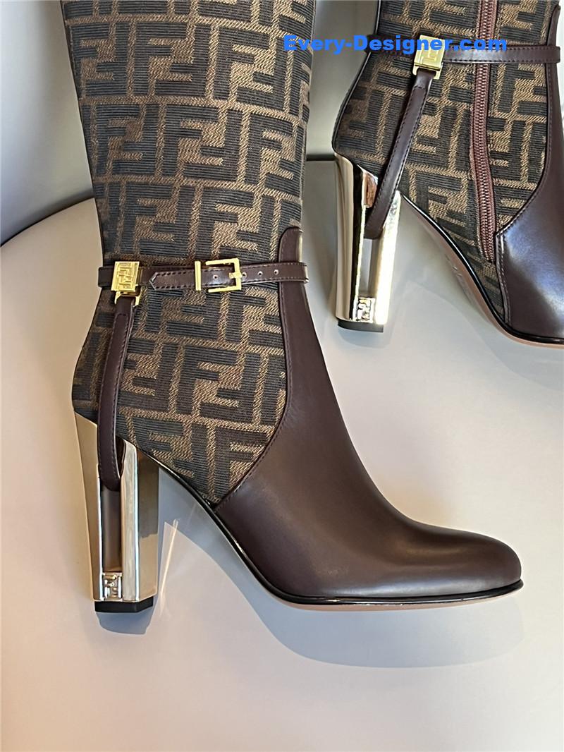 F**di autumn and winter delfina original calfskin high boots