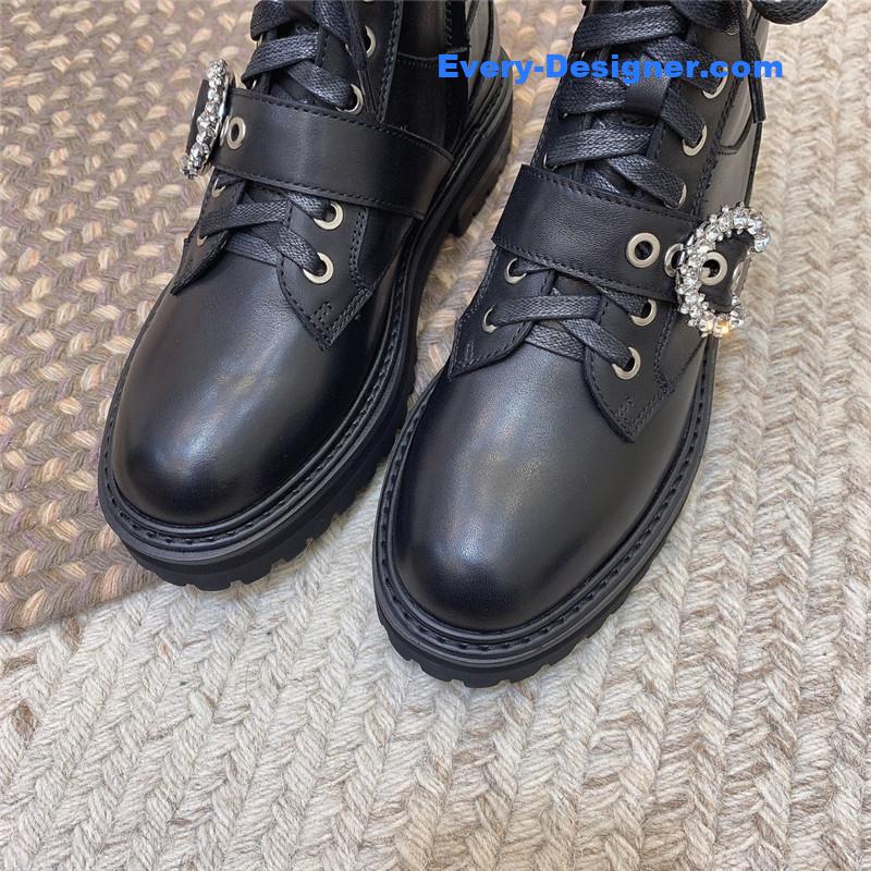 J1m*y Ch00 classic logo military boots