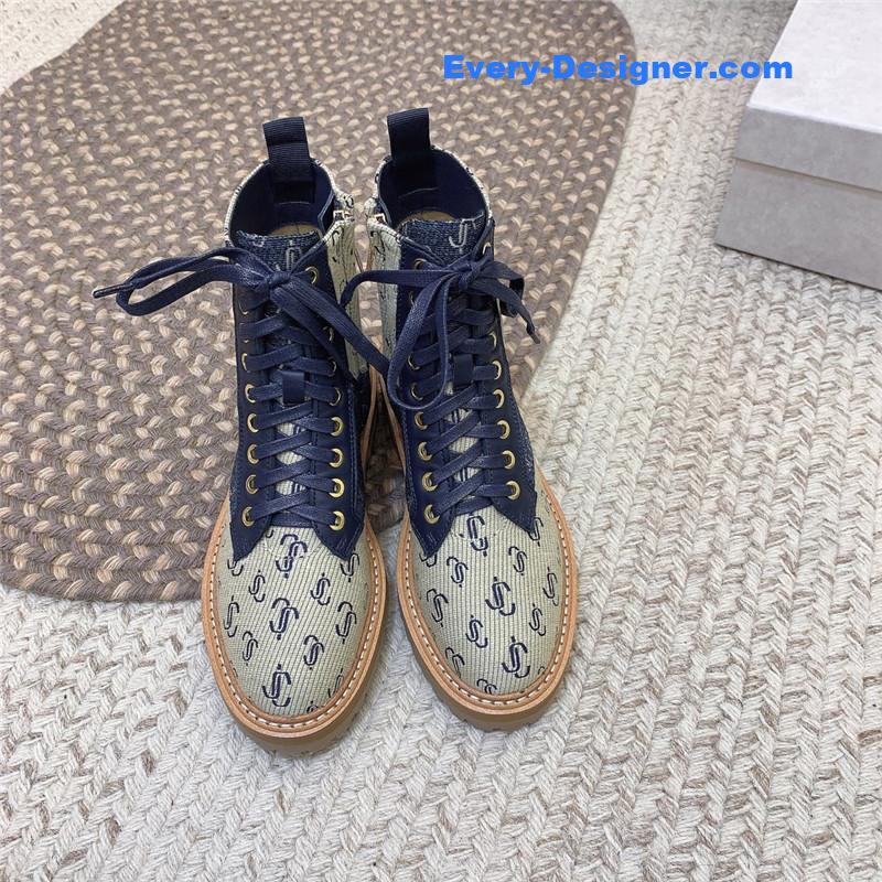 J1m*y Ch00 classic logo military boots