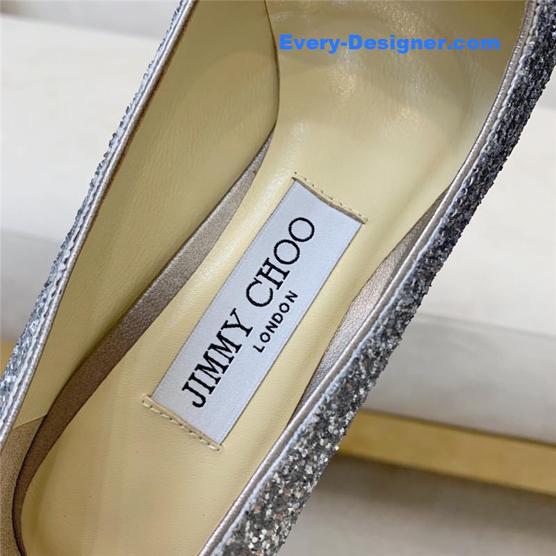 J1m*y Ch00 gradient stitching series high heels