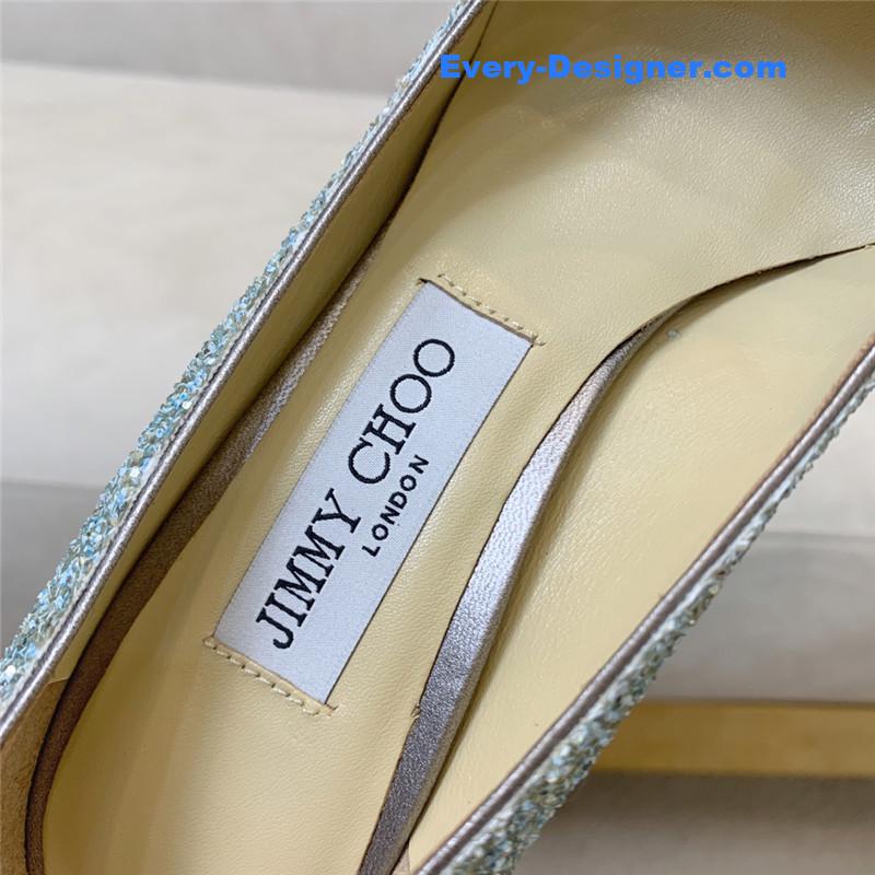 J1m*y Ch00 gradient stitching series high heels
