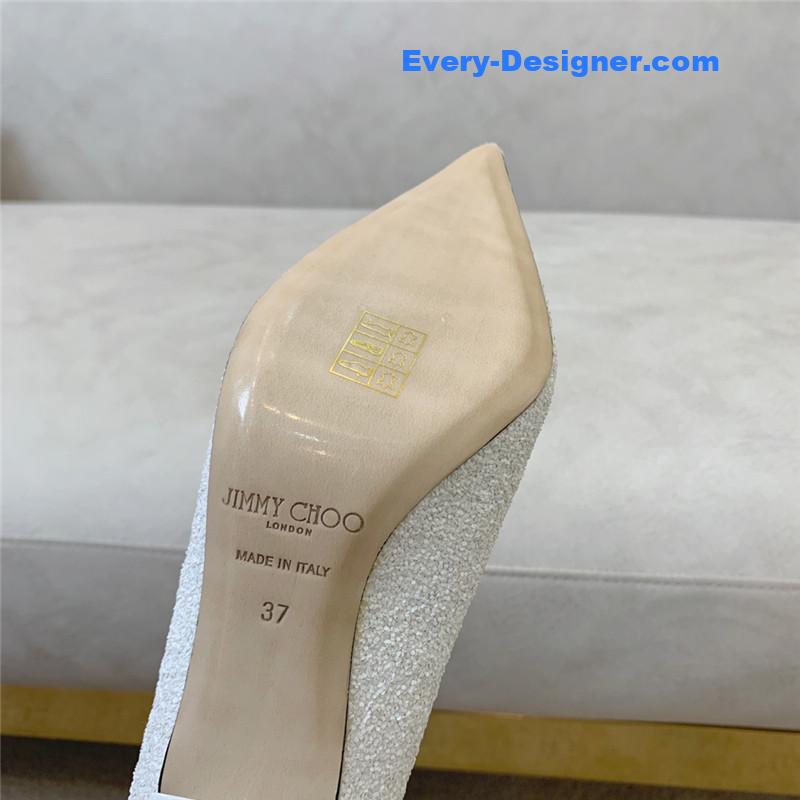 J1m*y Ch00 gradient stitching series high heels