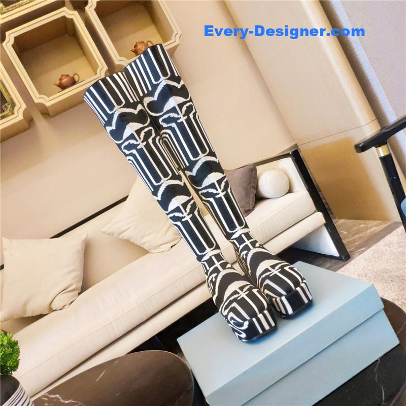 Pra*a catwalk high imitation platform boots