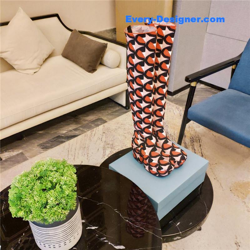 Pra*a catwalk high imitation platform boots