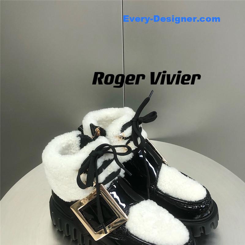 Roger vivor thick-soled fur boots