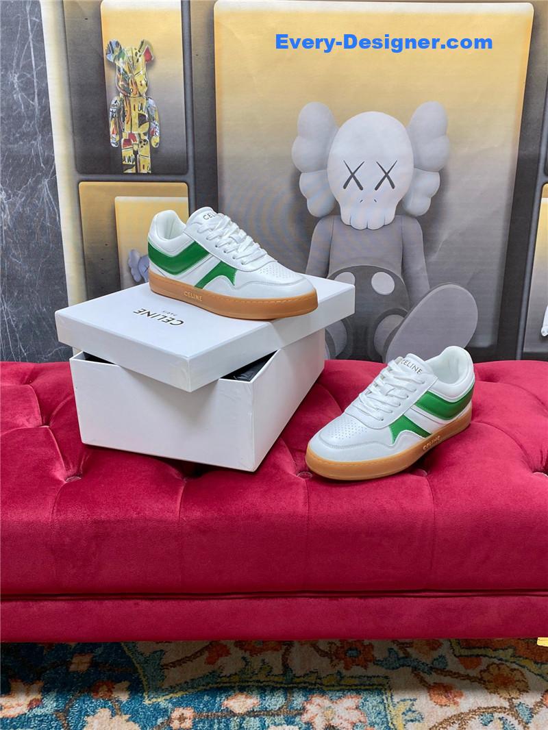 Ce1i*e new color matching sneakers white shoes