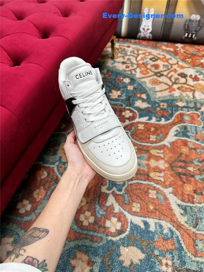 Ce1i*e new color matching sneakers white shoes