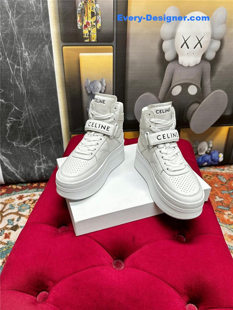 Ce1i*e new color matching sneakers white shoes