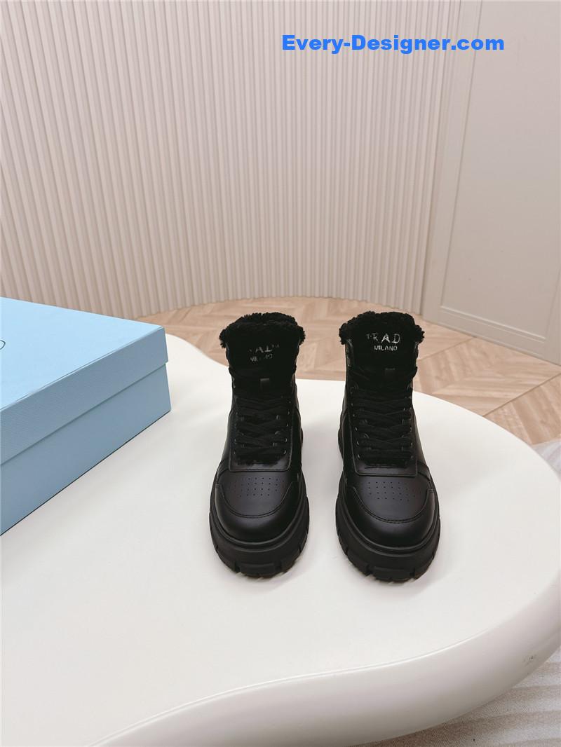 Pra*a wool high top sneakers and boots