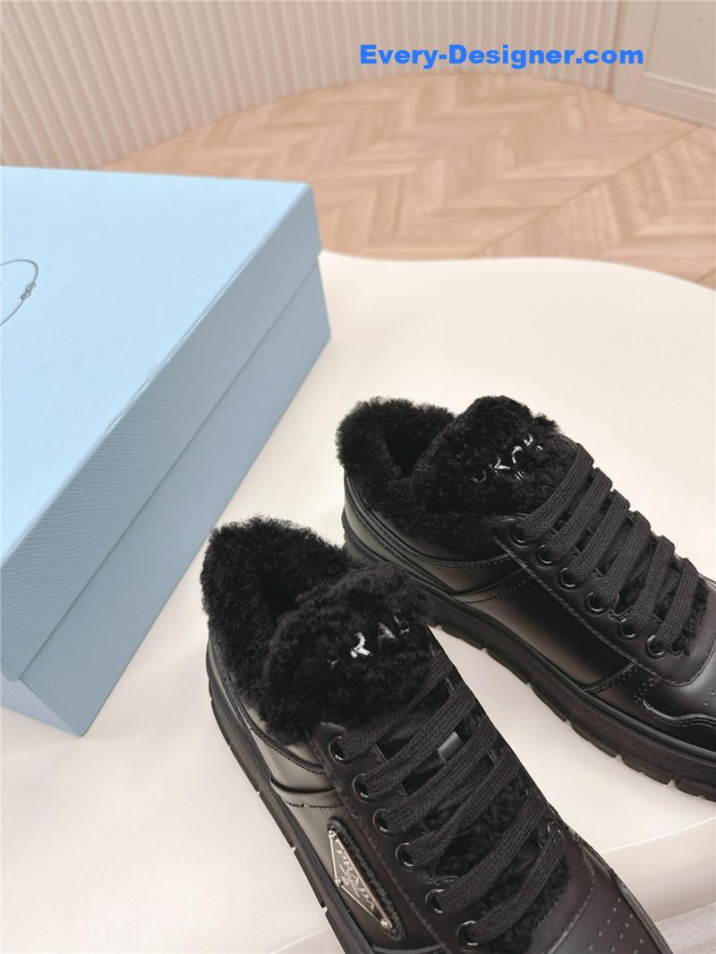 Pra*a wool high top sneakers and boots