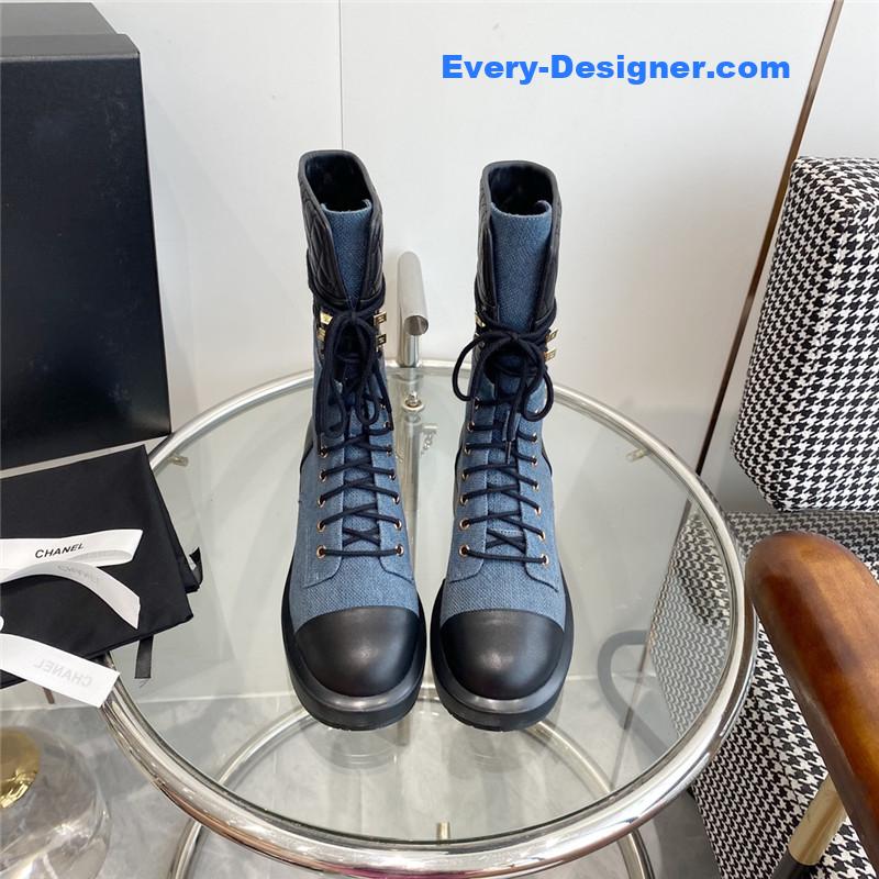 Ch**el lace up martin boots