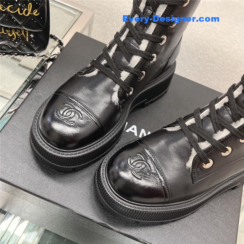 CC new thick-soled lambswool boots