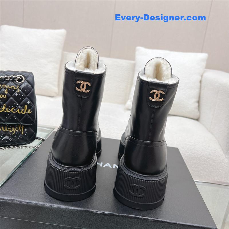 CC new thick-soled lambswool boots