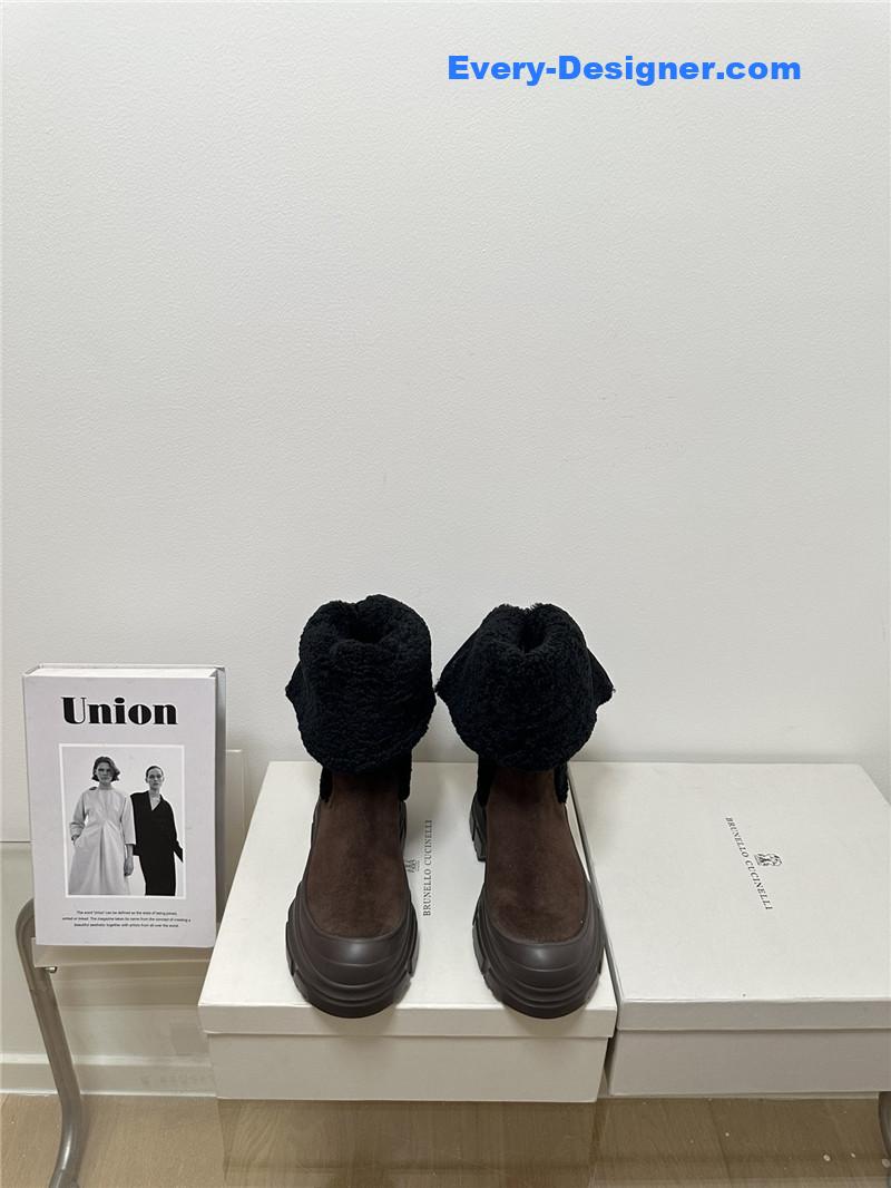runello cinelli new wool ankle boots