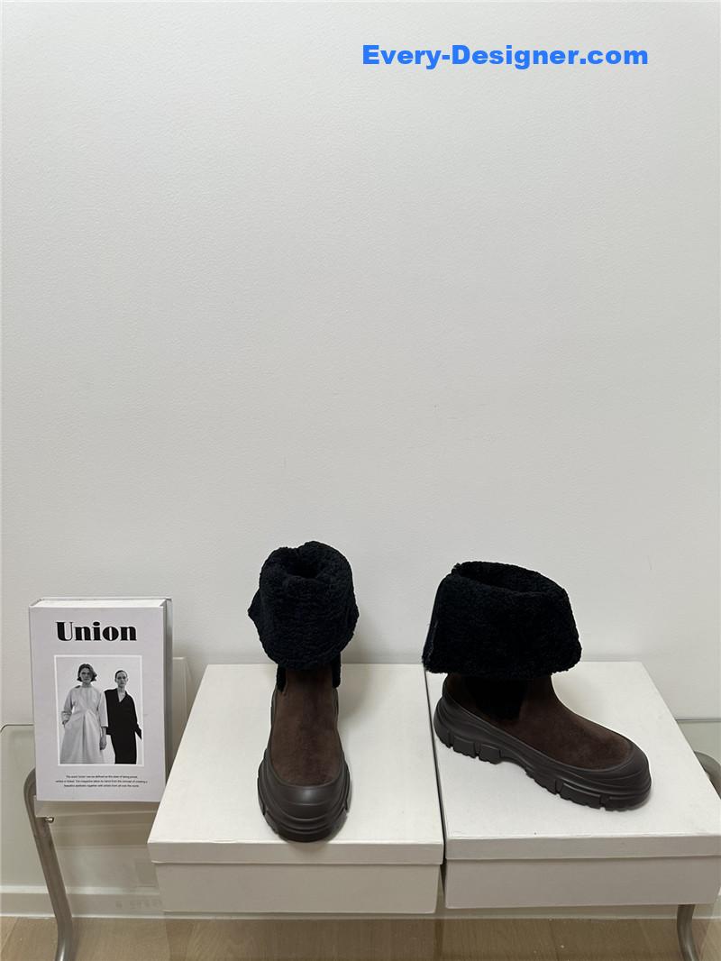 runello cinelli new wool ankle boots
