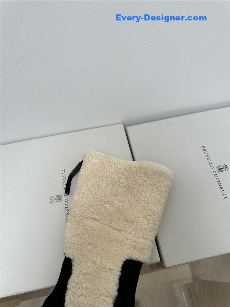 runello cinelli new wool ankle boots