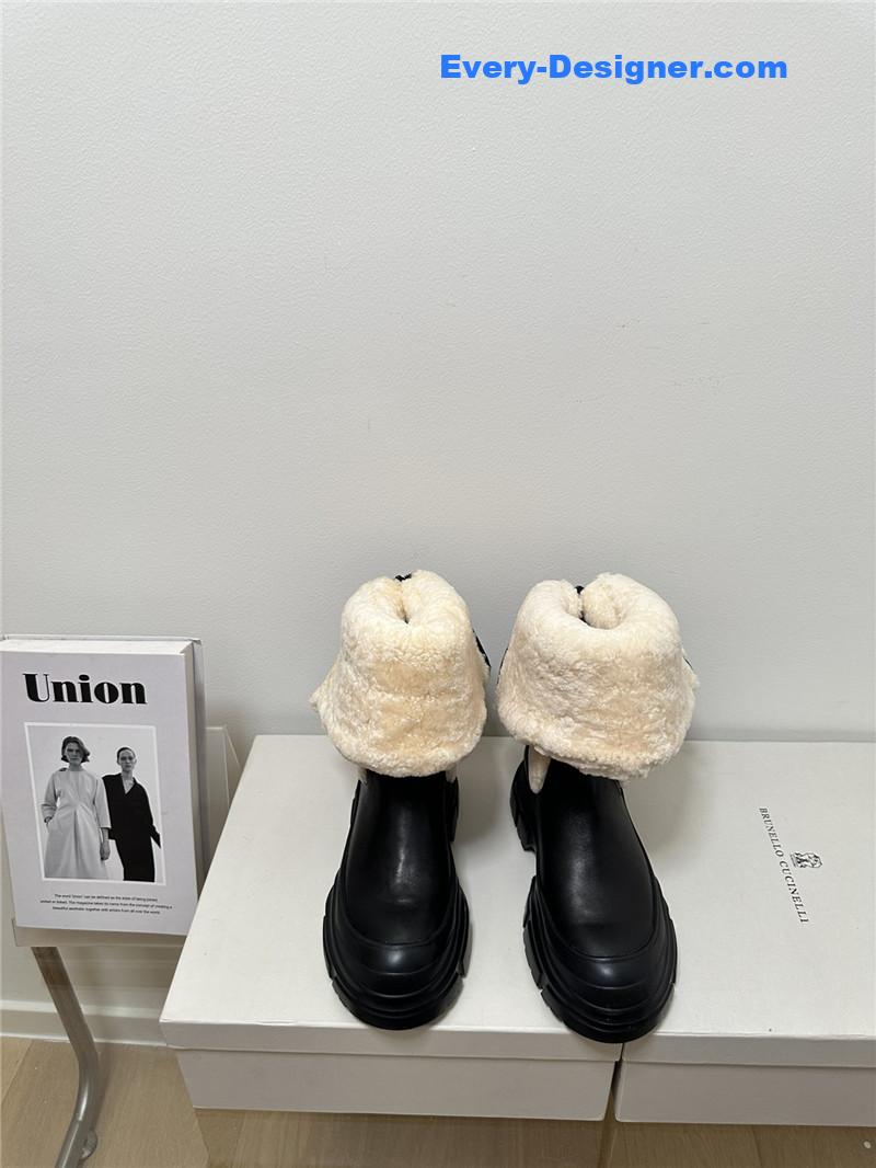 runello cinelli new wool ankle boots