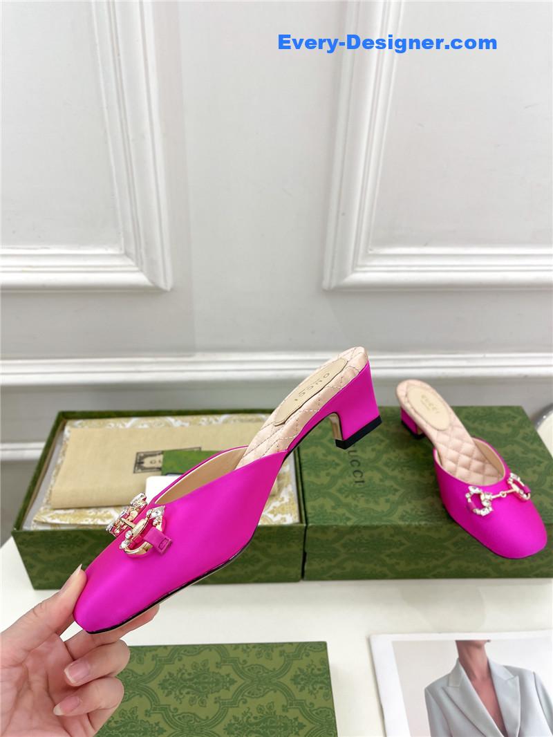 Gvc*1 new crystal horsebit mules