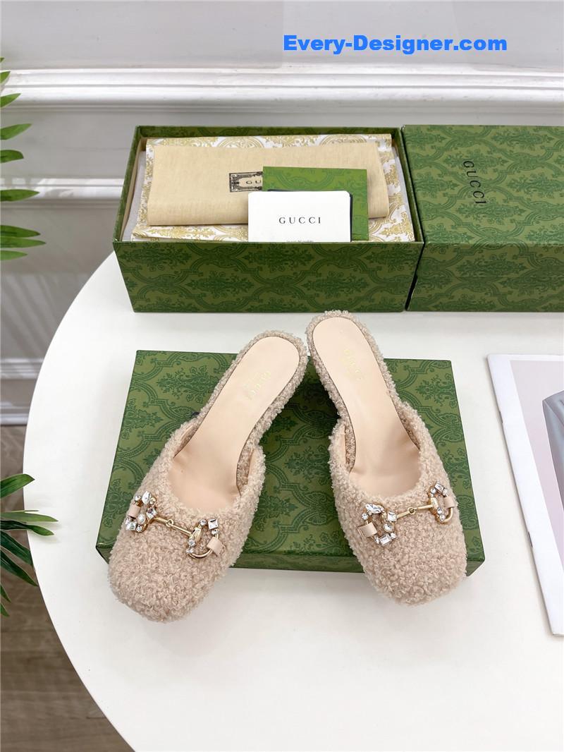 Gvc*1 new crystal horsebit mules