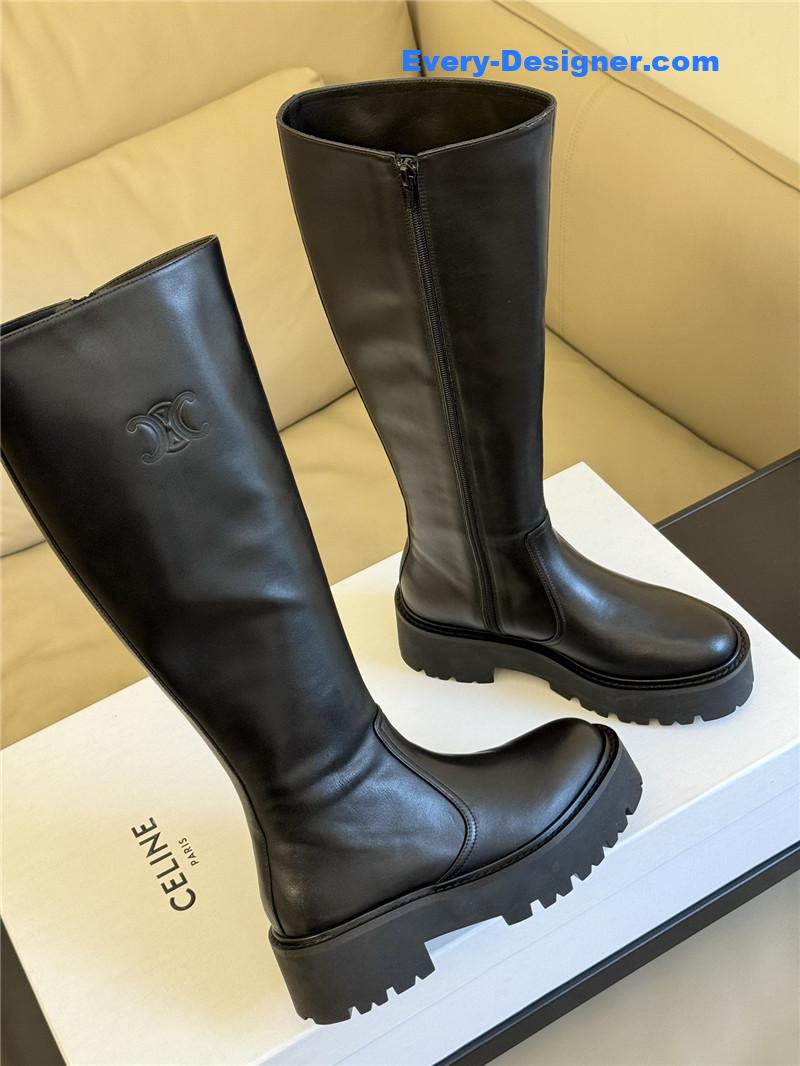Ce1i*e autumn and winter thick sole knee boots
