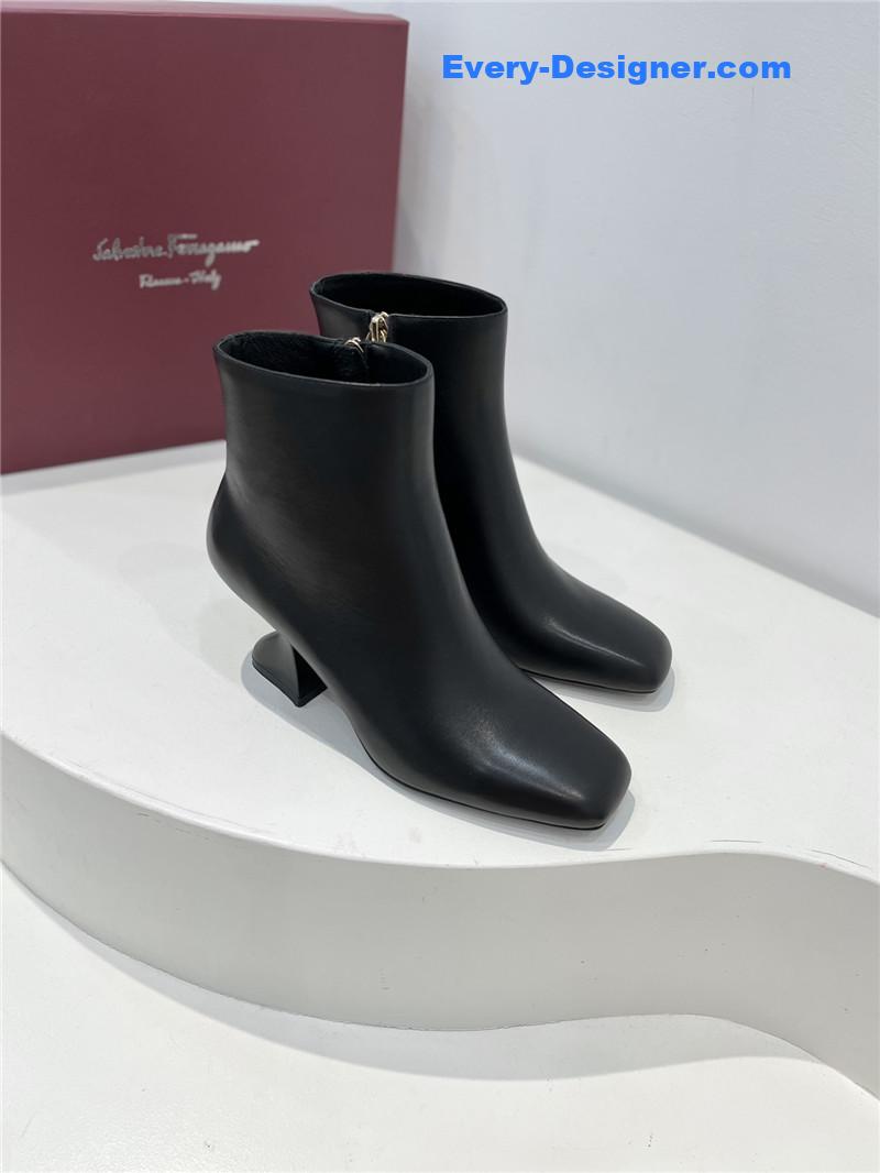 Salvatore Ferragamo Chelsea block heel boots