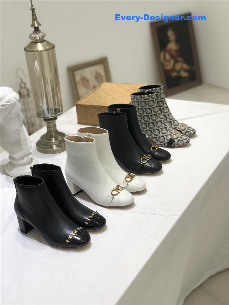 Salvatore Ferragamo block heel boots