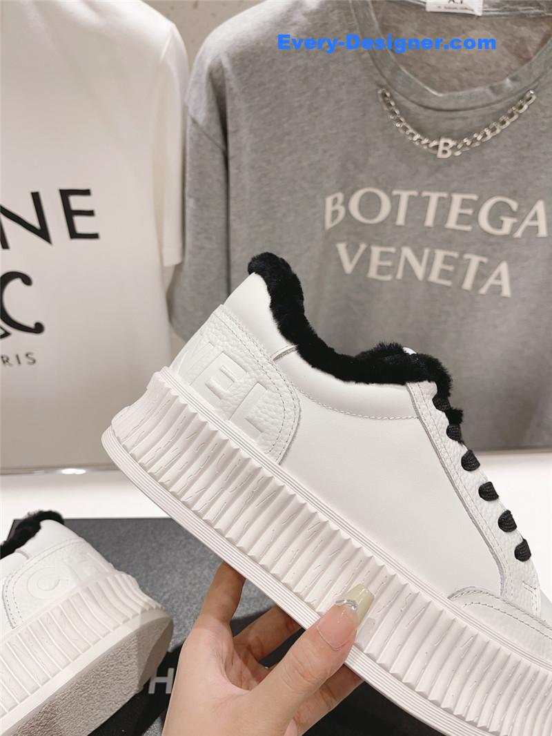 Ch**el panda colorblock thick-soled biscuit shoes