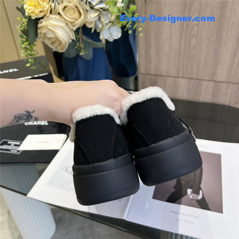 Ch**el new low top thick lace bread shoes