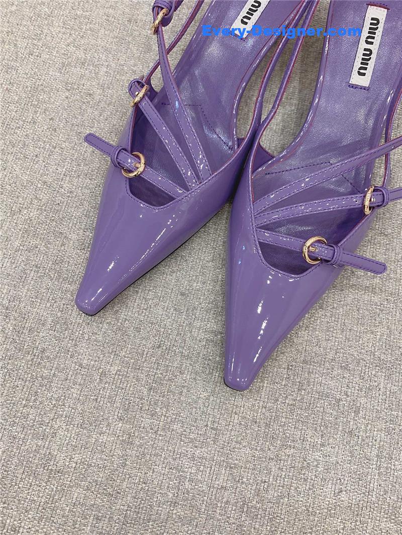 M1um1u catwalk style pointed toe kitten heels