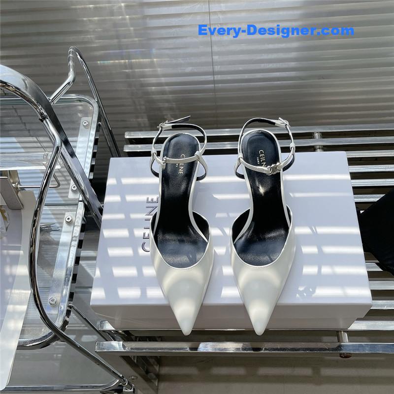 Ce1i*e new arc de triomphe pointed toe cat heel sandals