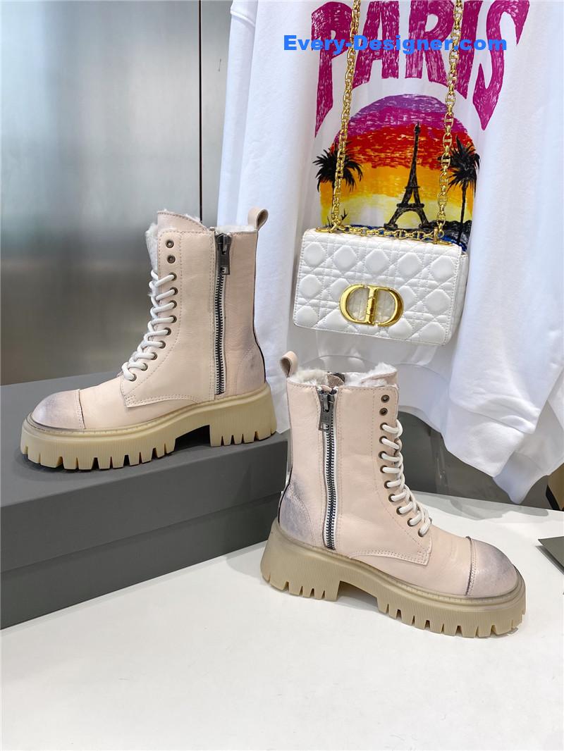 Ba1en*iaga new autumn and winter lace-up martin boots