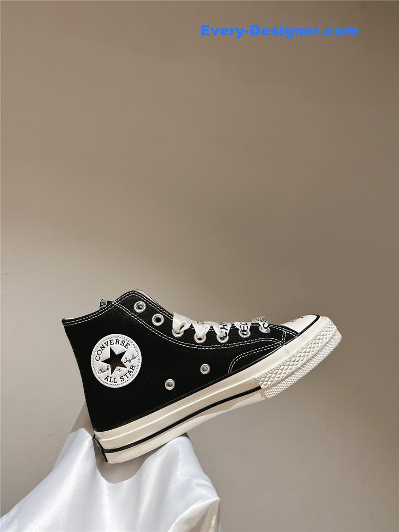 Ch**el co-branded converse canvas shoes