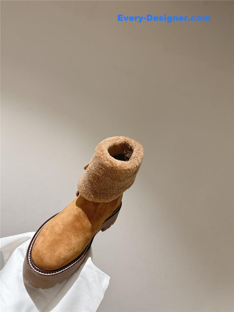 Ce1i*e bulky cropped boot brown