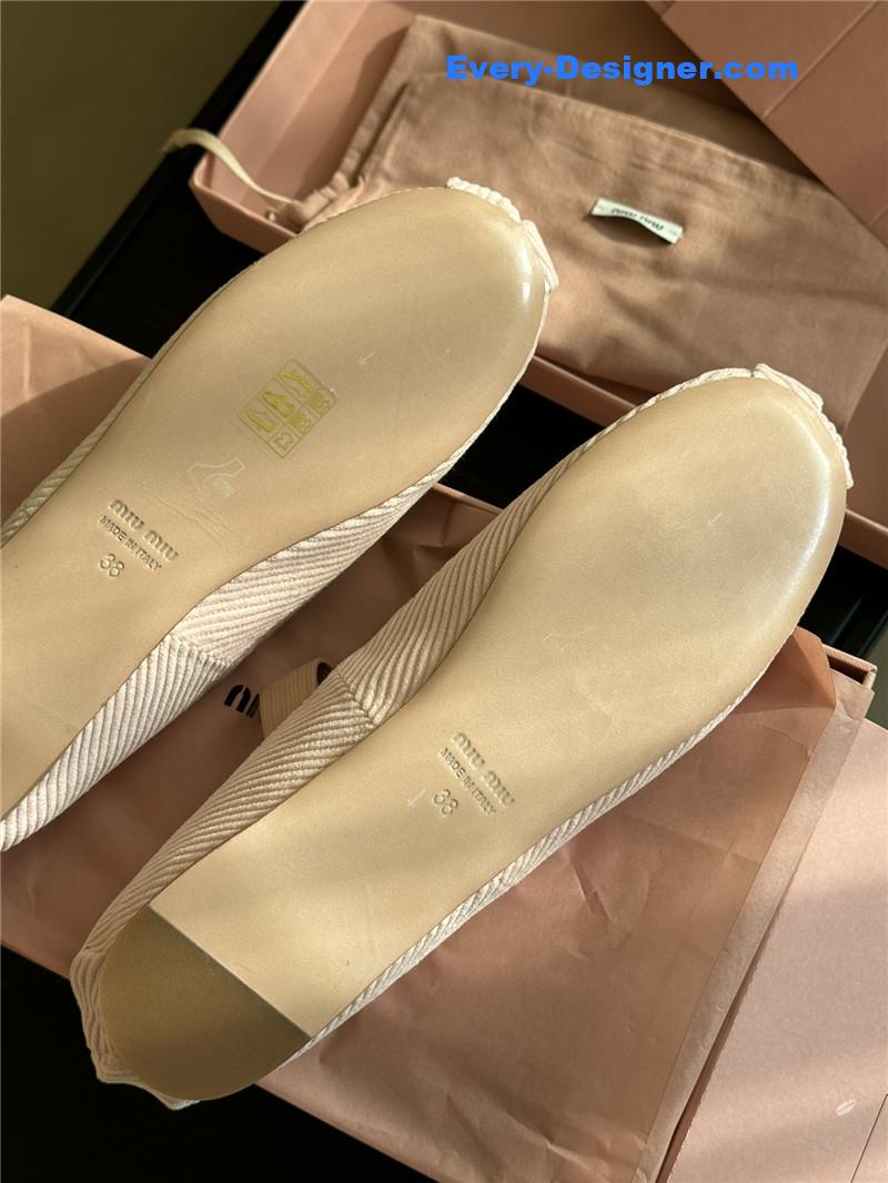 M1um1u corduroy upper shoes