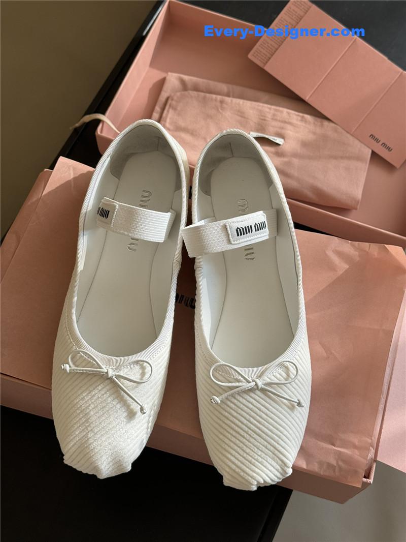 M1um1u corduroy upper shoes
