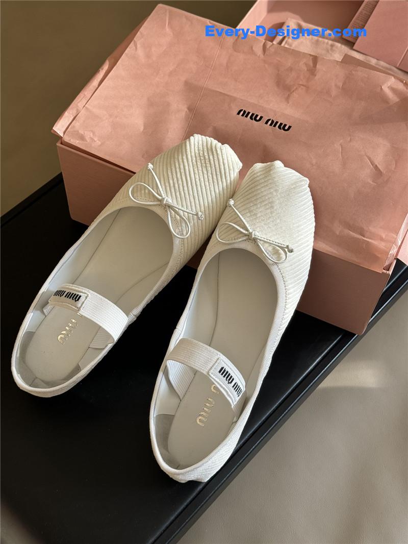 M1um1u corduroy upper shoes